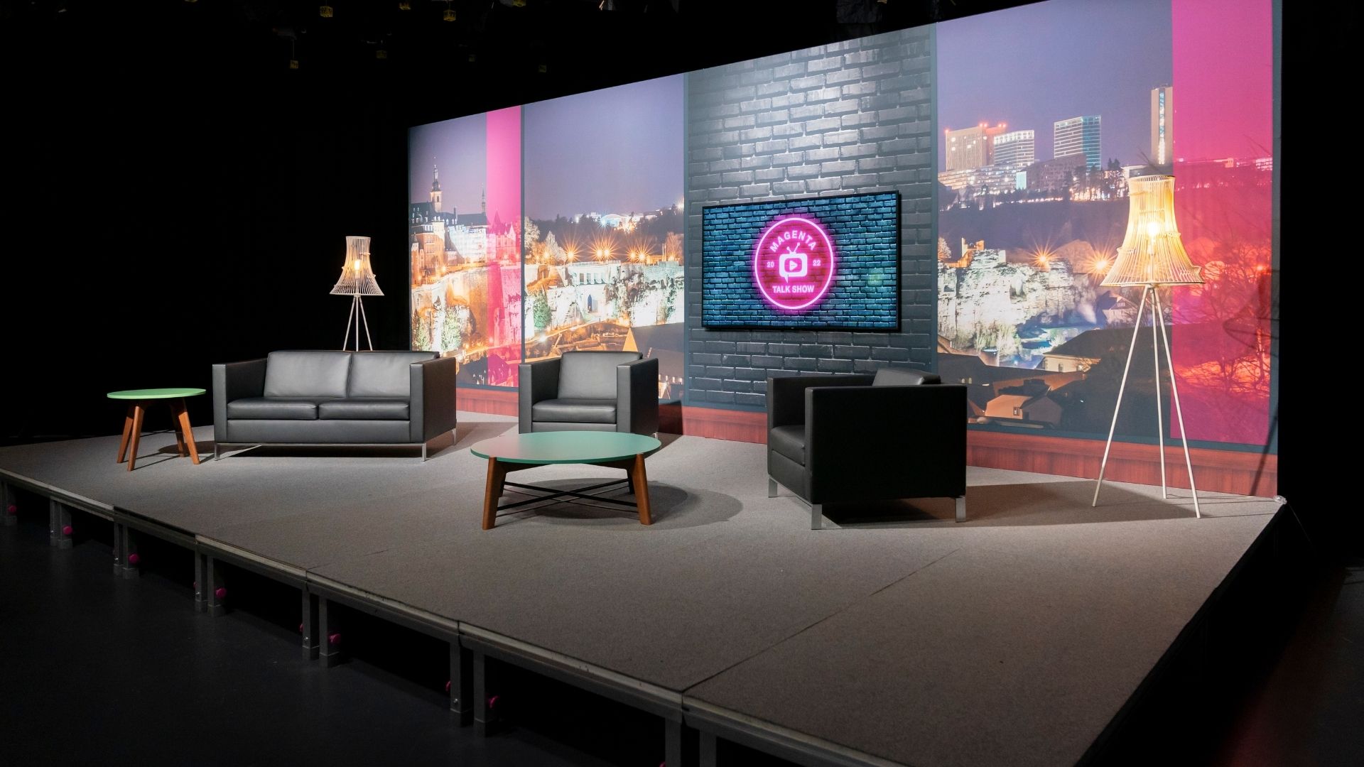 Picture of the studio set of Magenta TV Talk Show at BCE premises